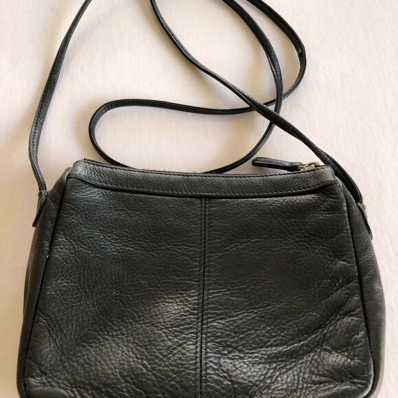 FOSSIL Black Leather Mini Shoulder Bag - Picture 4 of 13
